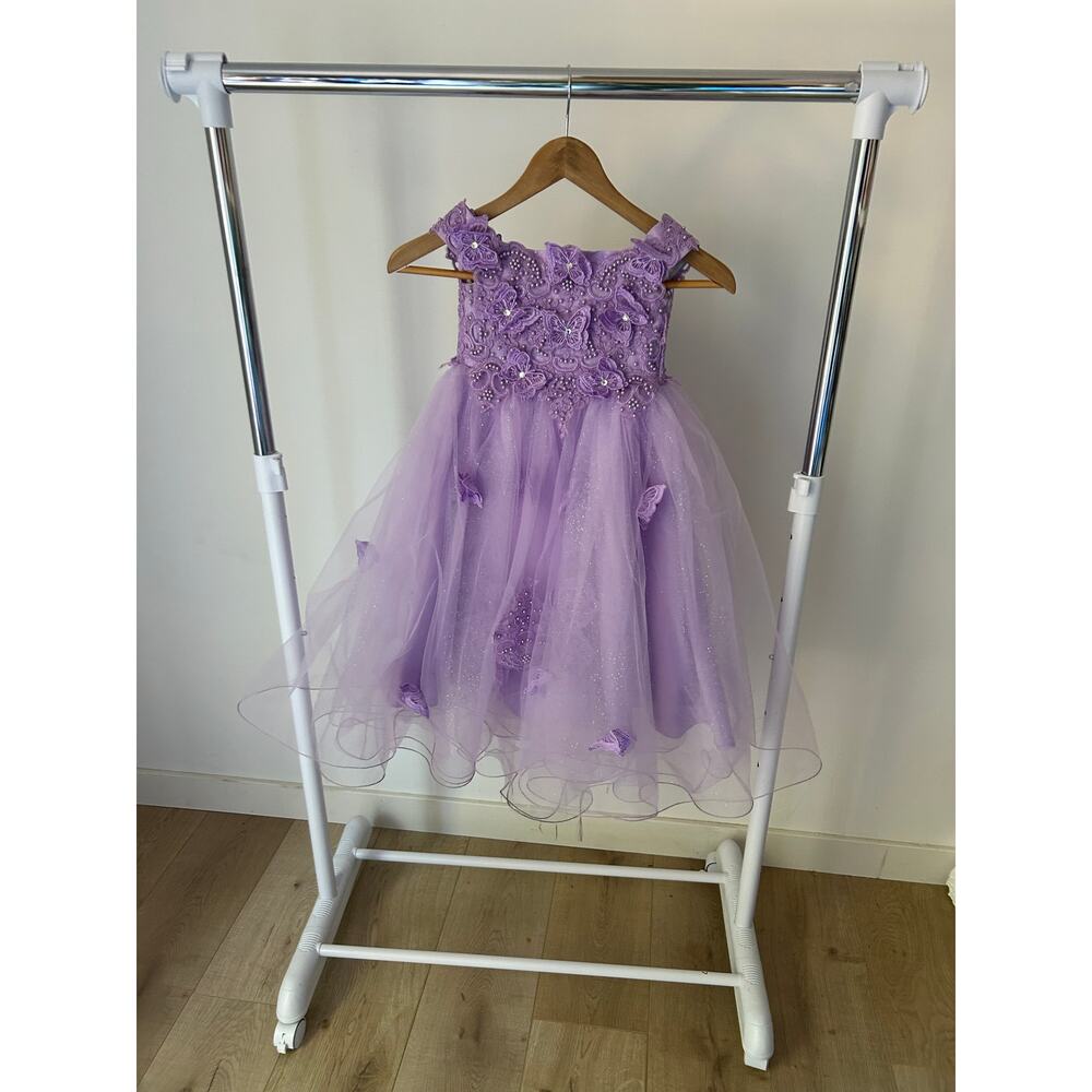 Beautiful‎ Sparkly Butterfly Dreamy Purple Dress Size 4T